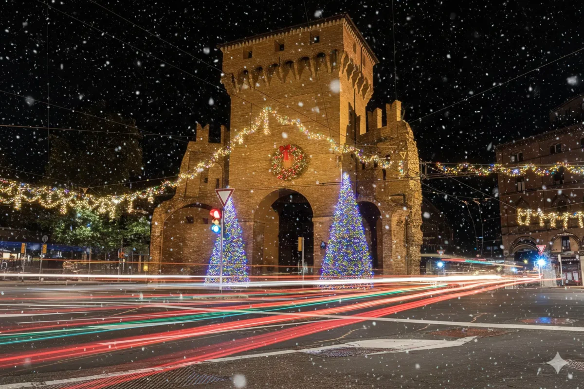 Modellino di Porta San Felice durante l’asta solidale a Bologna